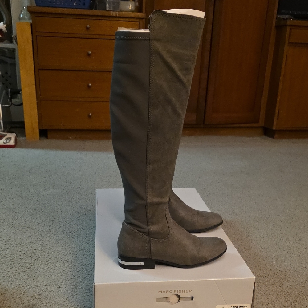 Marc Fisher Women's Over the Knee Gray Boots